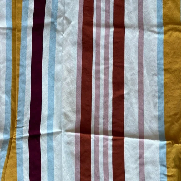 High Waisted Midi Striped Skirt Zara Belt Detail - Picture 5 of 9